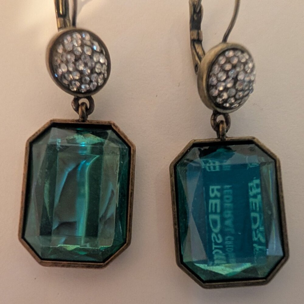 Avon Vintage Kenneth Jay Lane Jeweltone Statement Earrings Pierced